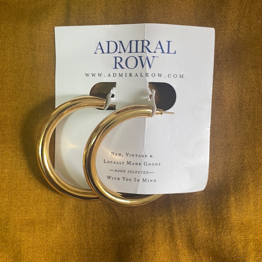 Gold hoop earrings